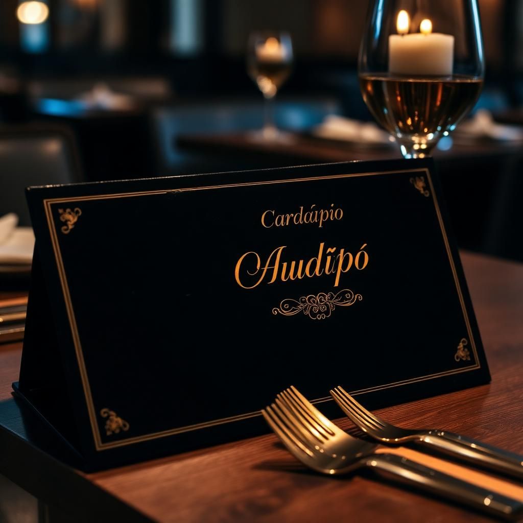 Cardápio gourmet